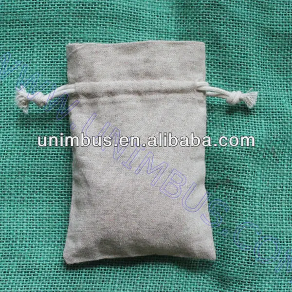small linen cloth product bag