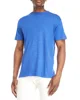 Linen Burnout Tee Crew Neck Short Sleeves Raw Edge Trim 55% Linen 45% Rayon Custom Mens T Shirt