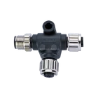 M12 5Pin A-Coding T adapter Connector Male to Female and Female T-Splitter connector