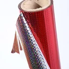 Paper Gift Bag Colorful Design Bopp Transparent Holographic Lamination Film
