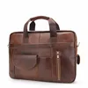 Business Office Laptop Accessories Bag 12/15/17 inch Leather Laptop Bag