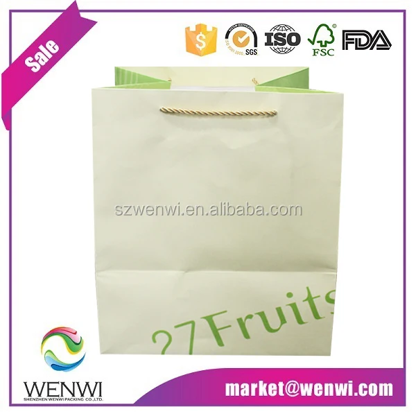 china wholesale holiday paper bag custom recycled gift paper 