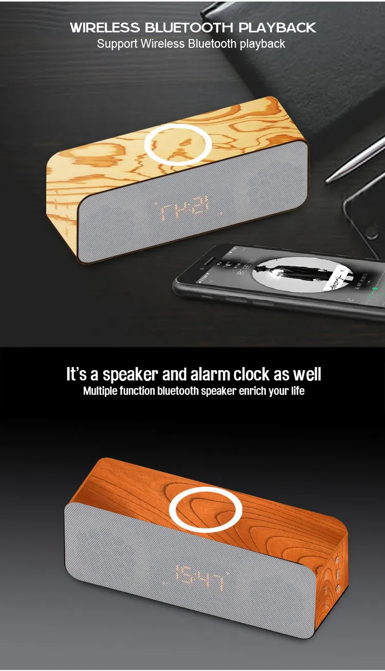 Qi Wireless Charging Pad with Blue tooth Speaker, Handsfree Wireless Speaker Blue tooth 4.2 Built-in 10W Wireless Charger - ANKUX.COM