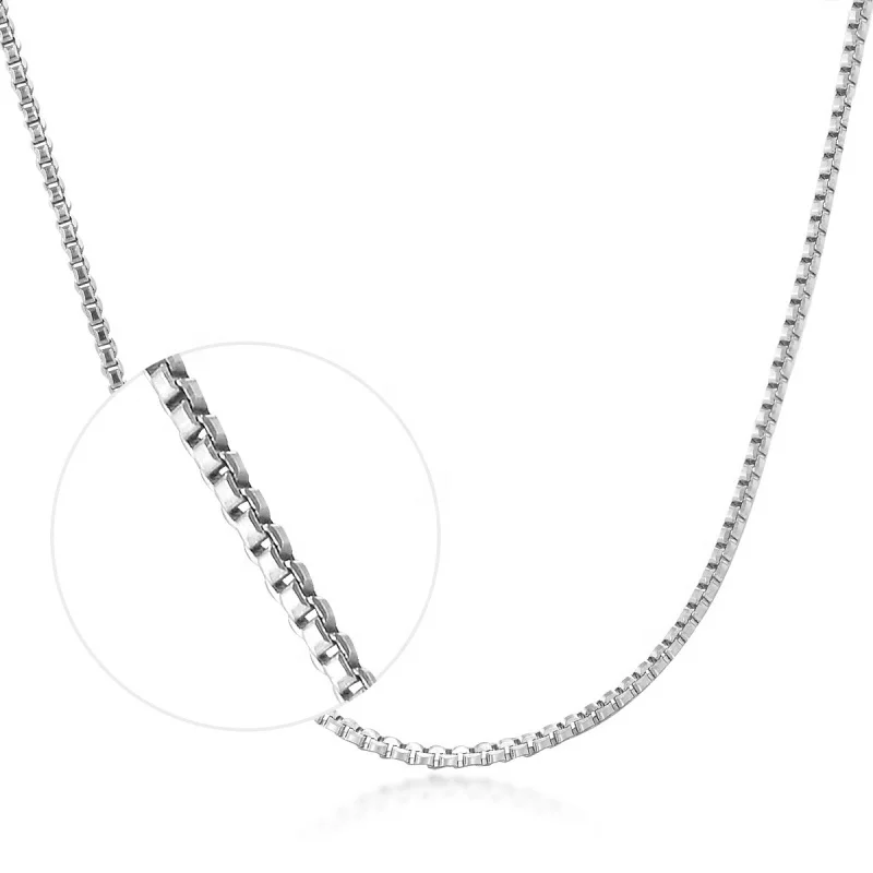 L06 100% Genuine Stamped S925 Sterling Silver Box Chain online wholesale Women Necklace
L06 100% Genuine Stamped S925 Sterling Silver Box Chain online wholesale Women Necklace
