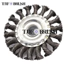 TDFbrush Twist Knotted Steel Wire wheel Brush
