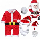 Promotion Christmas baby conjoined clothes with hat