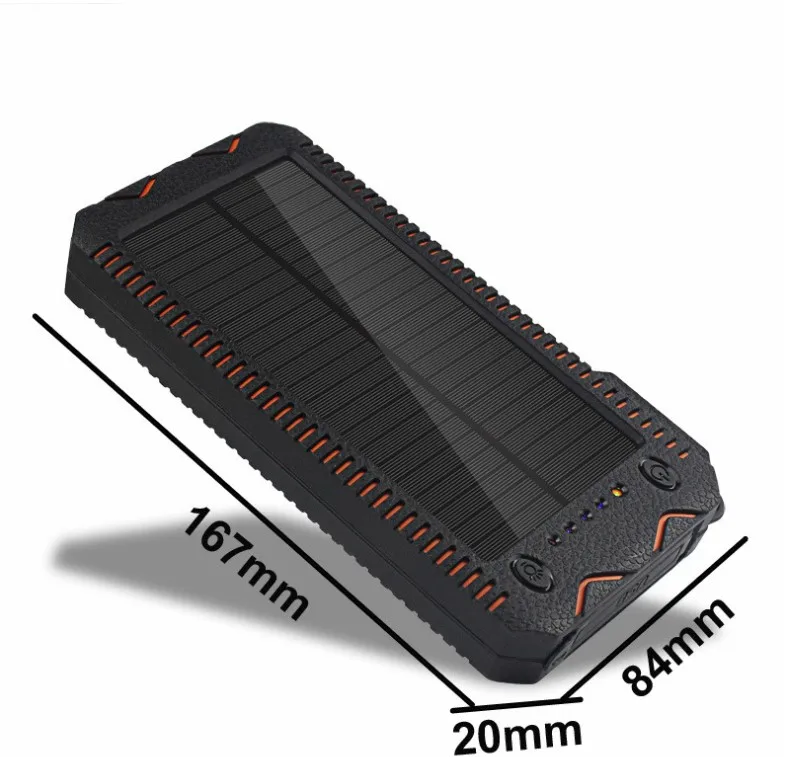 Waterproof solar power bank 10000mah emergency chargers with Cigarette lighter - ANKUX.COM
