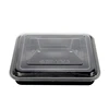 Disposable 4 compartment plastic take away bento lunch box food container