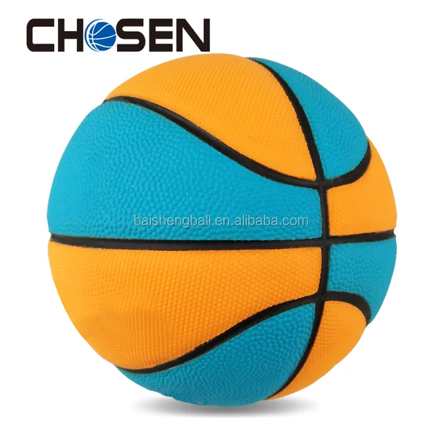 promotional and gift size 7 rubber basketball ball with custom