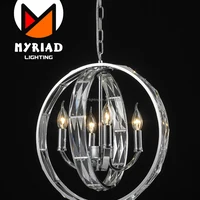 3 Circles Modern Round Crystal Pendant