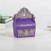 European Crown Shaped Candy Boxes for Wedding Ceremony DIY Wedding Baby Shower Party Favors and Gifts Box for Guests