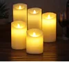battery operated flameless christmas led lights candles real wax with remote control/LED candle light