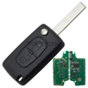 Good quality remote key 2 button for Citroen flip remote key with VA2 307 blade 433Mhz ID46 PCF7961 Chip ASK Model