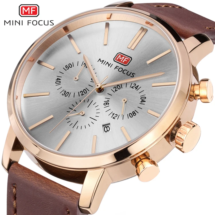 MINI FOCUS 0023 G B Sports Men Quartz Wristwatch Top Brand Luxury Clock Leather Military Chronograph Watches
MINI FOCUS 0023 G B Sports Men Quartz Wristwatch Top Brand Luxury Clock Leather Military Chronograph Watches