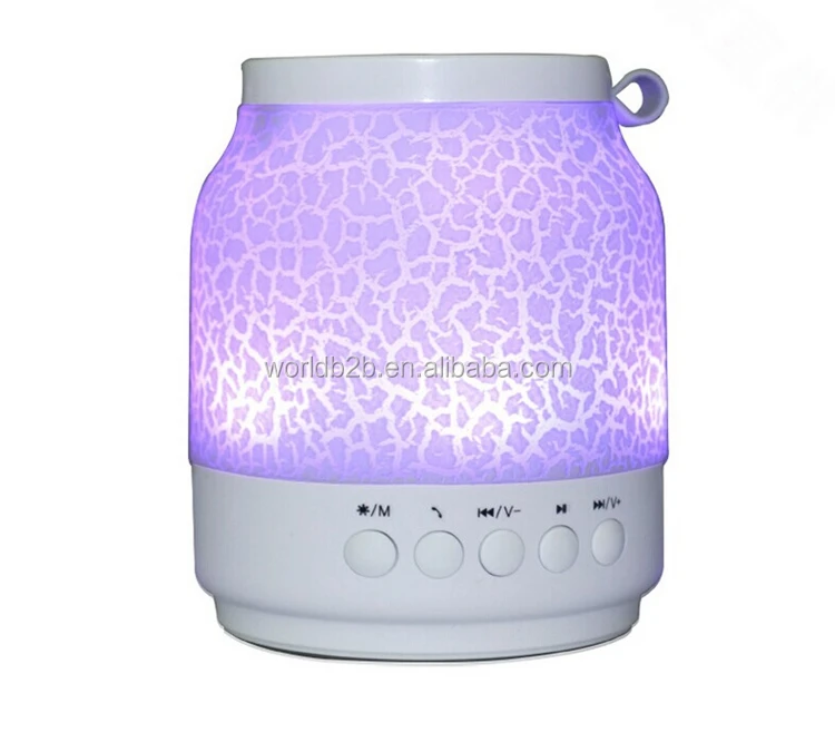 New Portable Mini Wireless Speaker with Colorful LED Light Super Bass Sound - ANKUX.COM