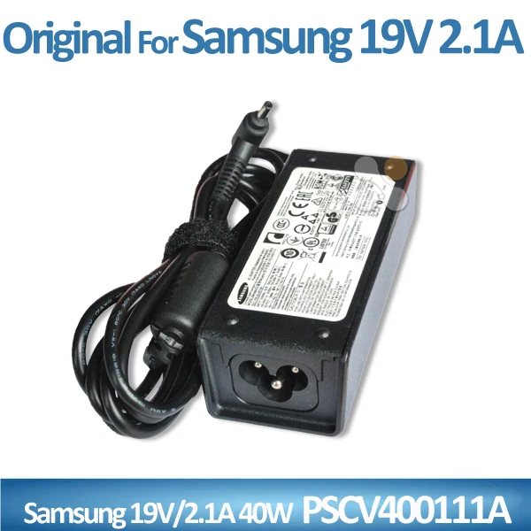100% Original Genuine laptop power adapter for Samsung 40W Charger PSCV400111A AD-4019A KC number: SU10543-13009
