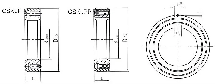 p csk.pp 系列单向离合器轴承 csk25 (p/pp/2rs)