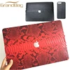 New products for Macbook air case high quality top end python leather for Macbook pro case wholesale