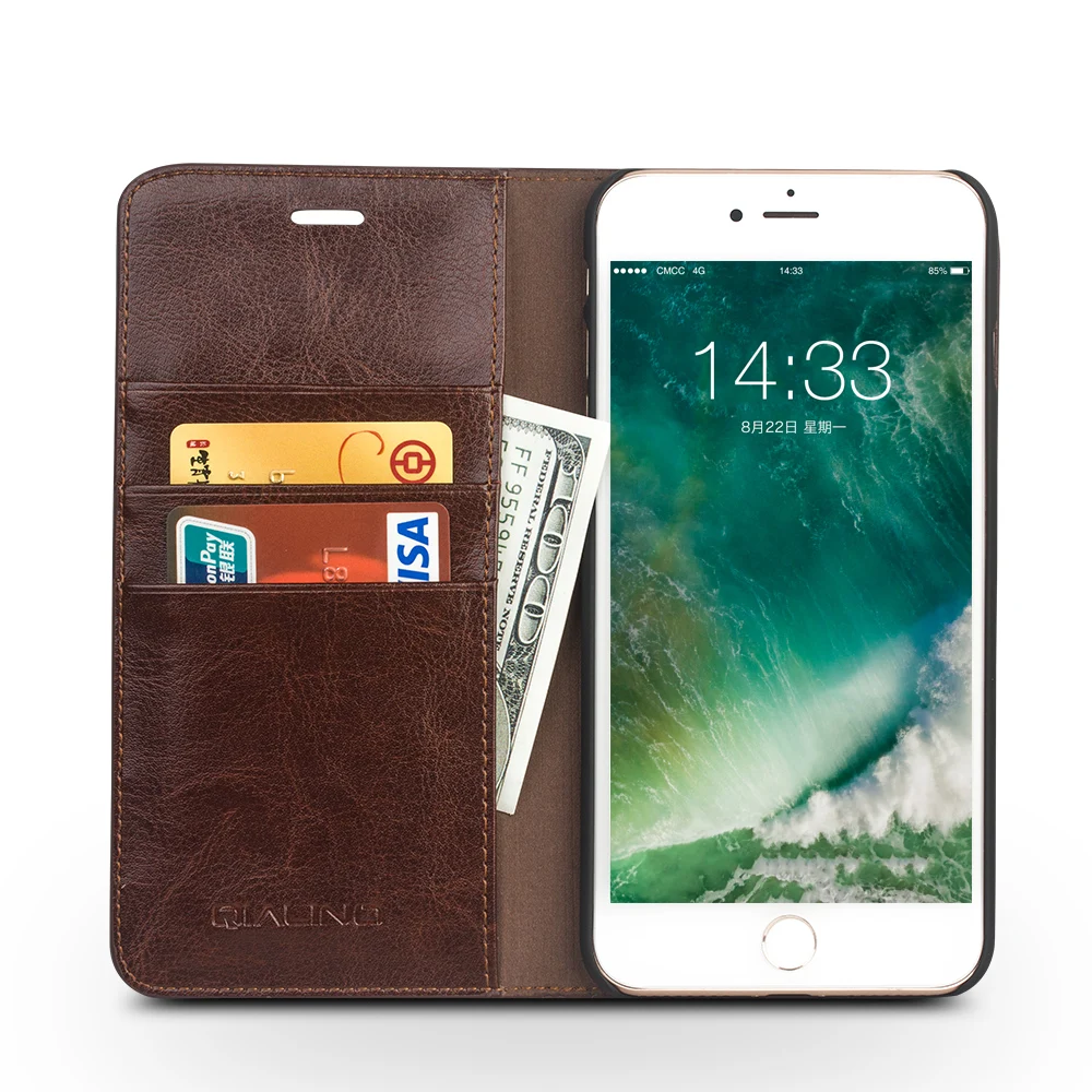 2018 QIALINO Original Design Quality Real genuine leather flip case cover Wallet Slots For iPhone 7 leather case, Black;brown;pink;red
2018 QIALINO Original Design Quality Real genuine leather flip case cover Wallet Slots For iPhone 7 leather case, Black;brown;pink;red
