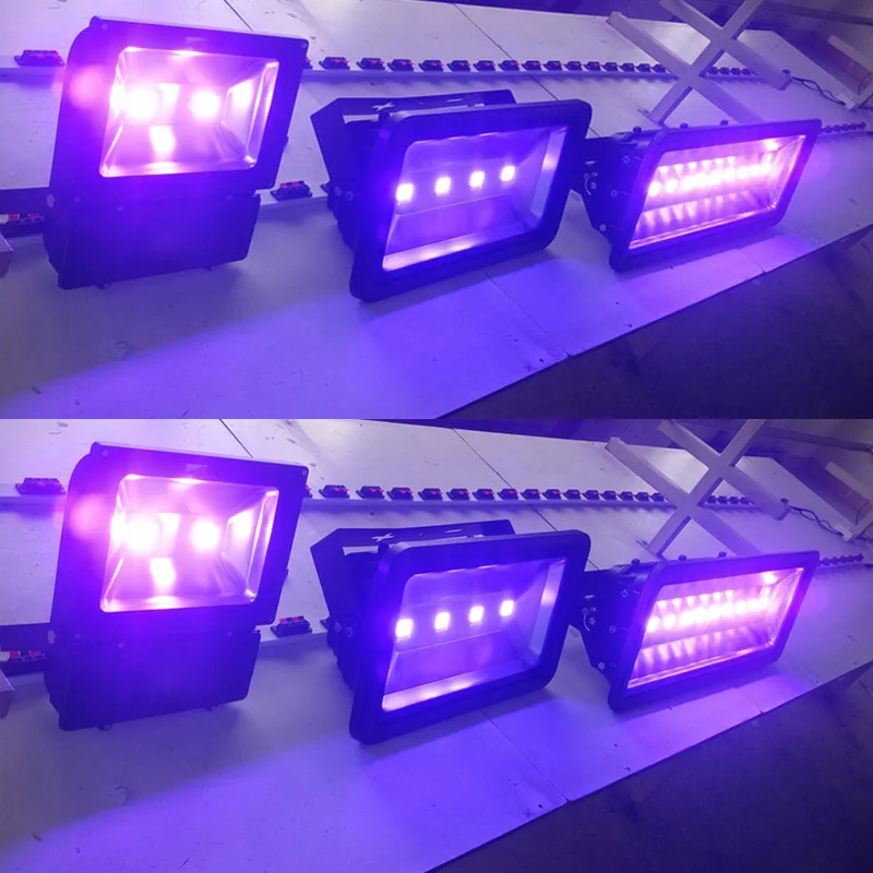 Hot Uv Curing Lamps 10W 20W 50W 100w 150w 200w 500w High Power UV Ultraviolet Blacklight IP65 Waterproof Led UV Flood Light 80
