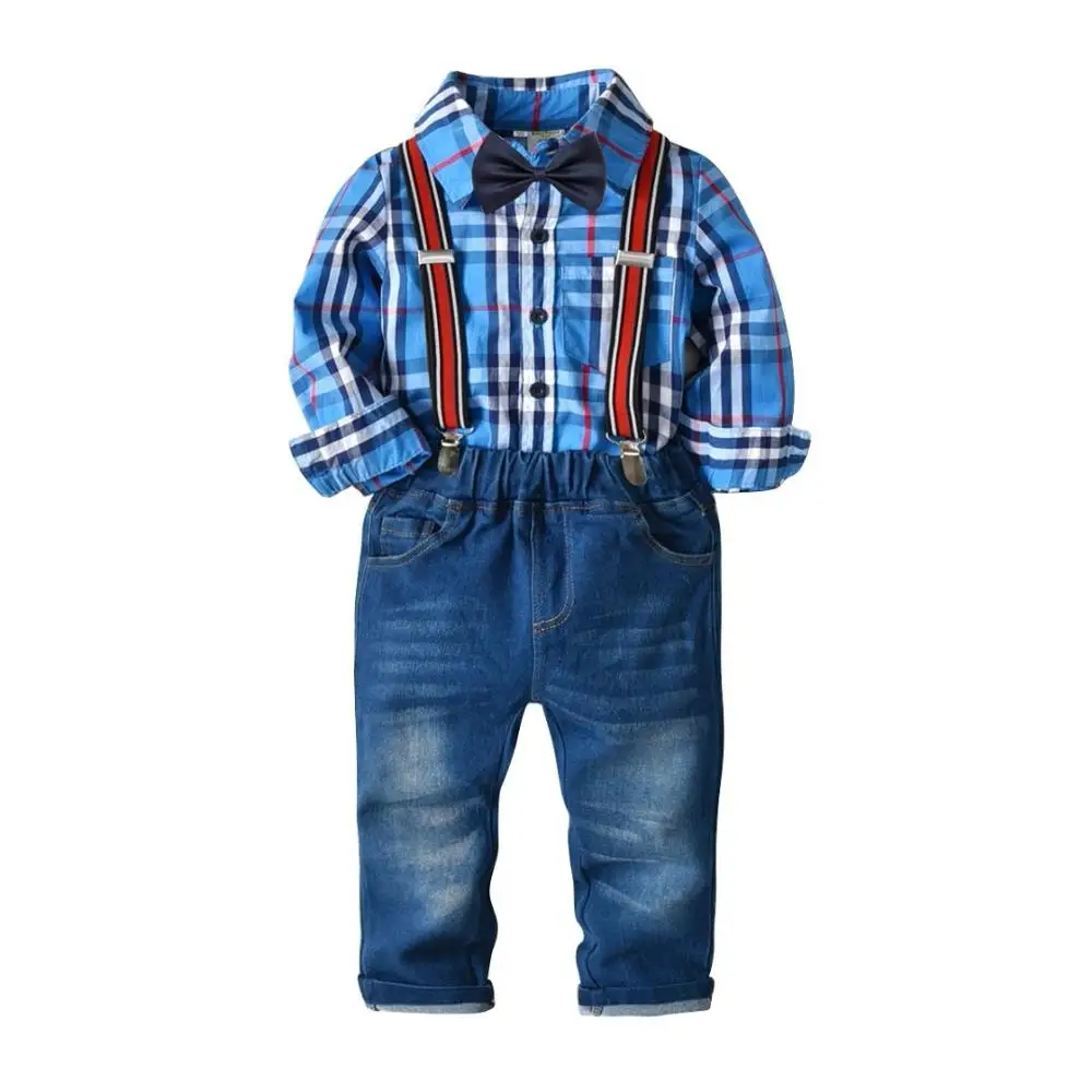 Baby Red Dot Long Plaid Shirt Kid Boutique Gentleman Suit Cotton Fabric Child Clothing Set Boy, Picture 
Baby Red Dot Long Plaid Shirt Kid Boutique Gentleman Suit Cotton Fabric Child Clothing Set Boy, Picture