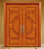 Mahogany solid wood main door designs double wooden door