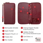 Wallet Travel Document Organizer RFID Passport Wallet Case Pen Family Holder ID Wristlet