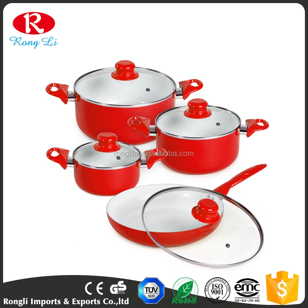 Aluminum Ceramic Cooking Pots And Pans Hot Sale