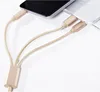 Top Quality Prime Micro USB Cable Mobile Phone Charging Cord 2.0 Data sync Charger Cable all in one 3 in 1 cable