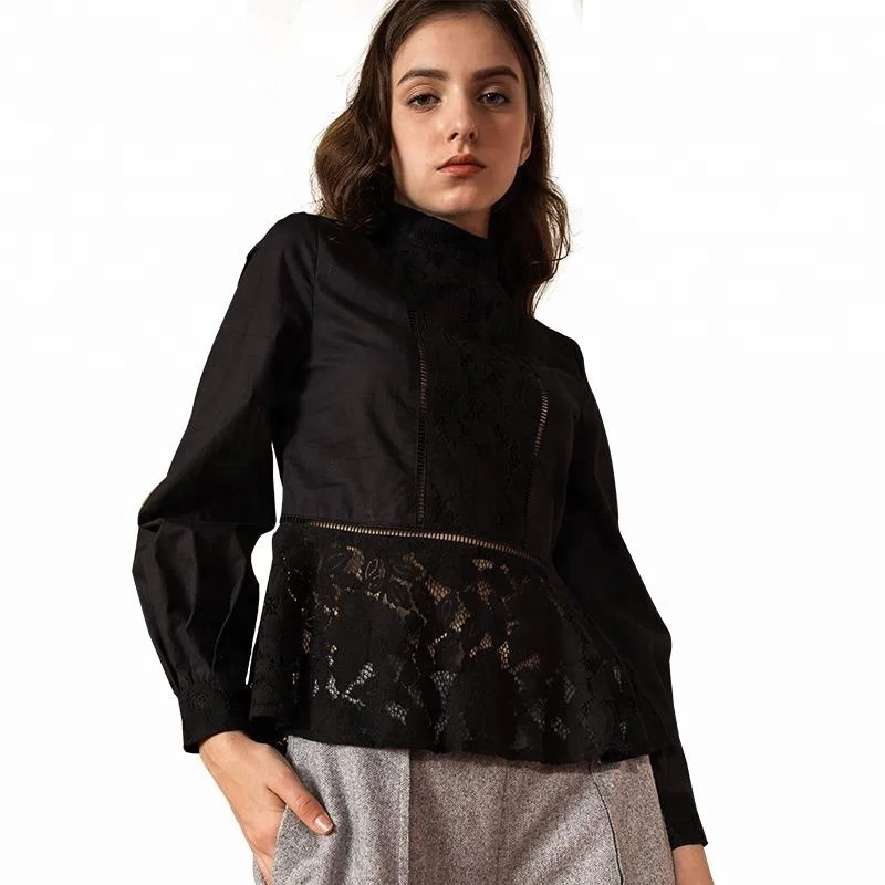 Patch Work Models New Fashion Lace Ladies Designs Cotton High Neck Blouse, Black
Patch Work Models New Fashion Lace Ladies Designs Cotton High Neck Blouse, Black