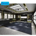 Wall Unit Flower Shop Furniture Display Table Tempered Glass Jewelry Showcase Counter Flower Shop Interior Design
