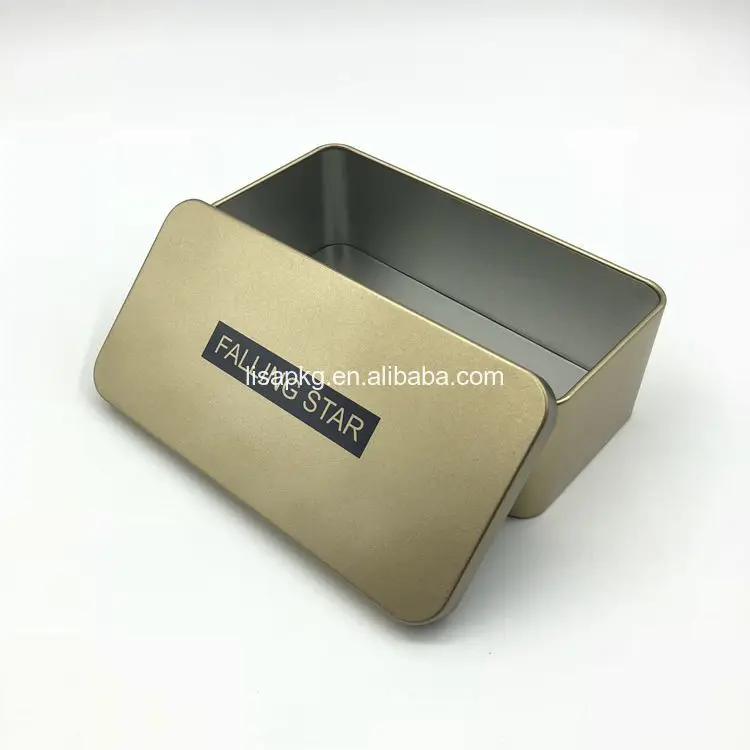 custom printed packaging wholesale biscuit gift tin box with lid