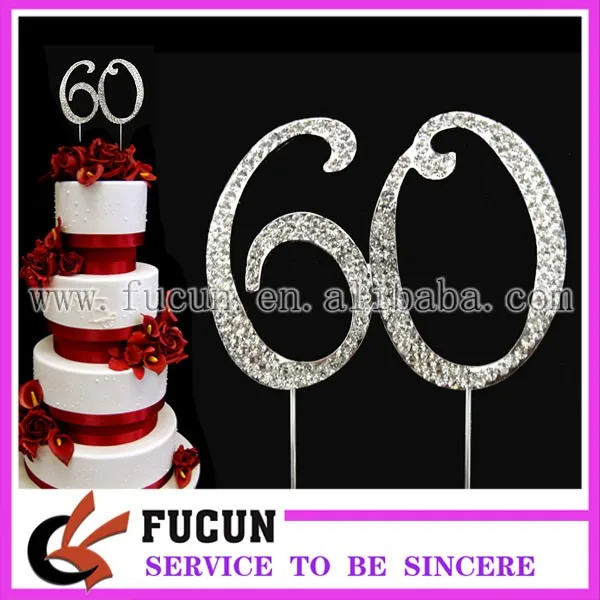 Brithday rhinestone Number60 cake topper.jpg