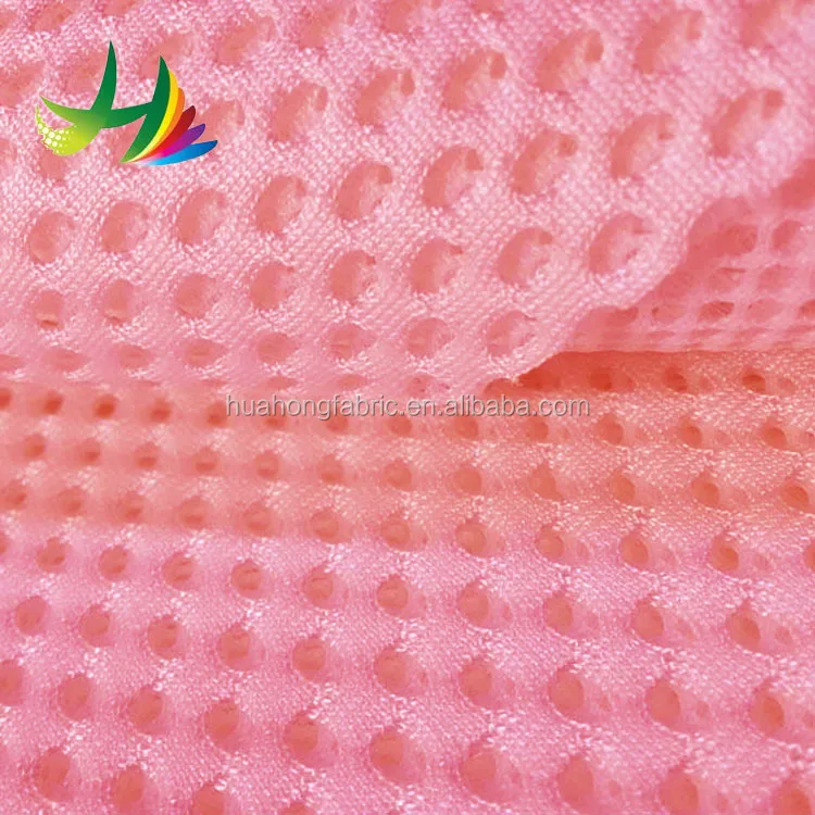 wholesale price china spread gold comfortable soft powder air sandwich 3d mesh fabric