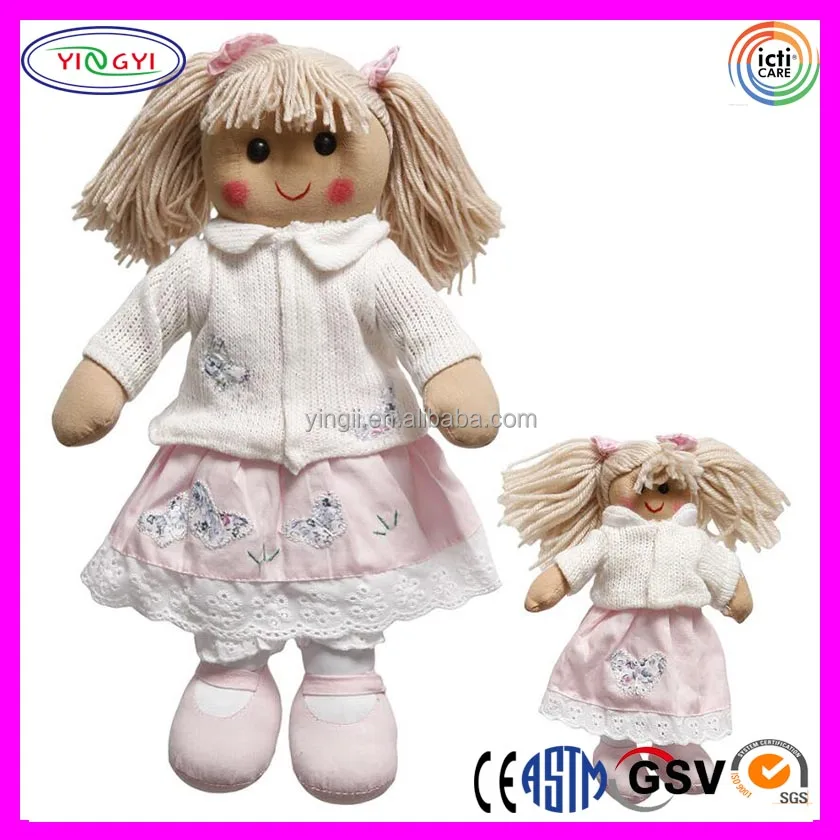 custom high quality wholesale rag doll