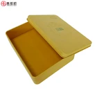 Wholesale Rectangular Decorative Metal Tin Tea Container Boxes With Lid