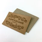 Custom jeans pu label embossed/metal leather label patch for garment