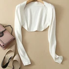 P18B032CH knit cashmere fashion long sleeves short shrug shawls