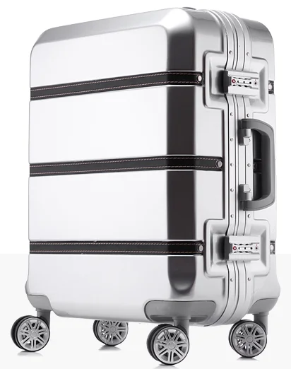 Aluminum Frames Luggage Suitcase Box with Metal Finished Fashion Design