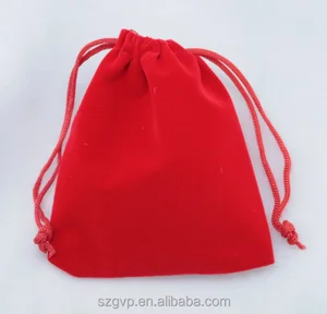 hot sale colorful drawstring gift watch velvet pouch bag