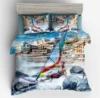 Super cool 3d car printed bedding comforter cover set
