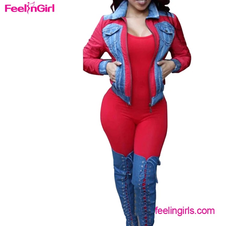 red one piece jumpsuit