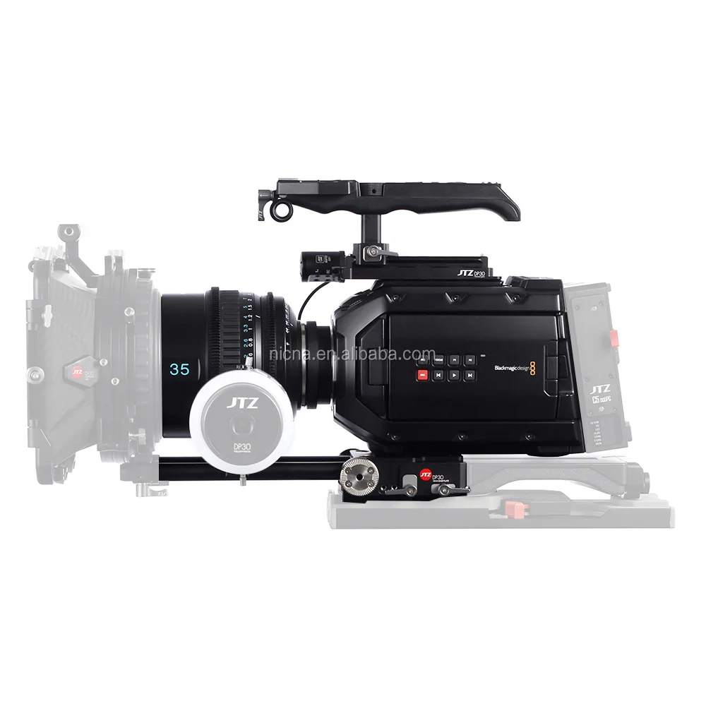 

JTZ DP30 Camera Cage Base plate Top Handle Rig For Blackmagic URSA MINI 4K 4.6K EF PL Cinema