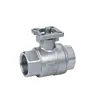 Q11F 2PC ISO mounting pad female thread stainless steel ball valve