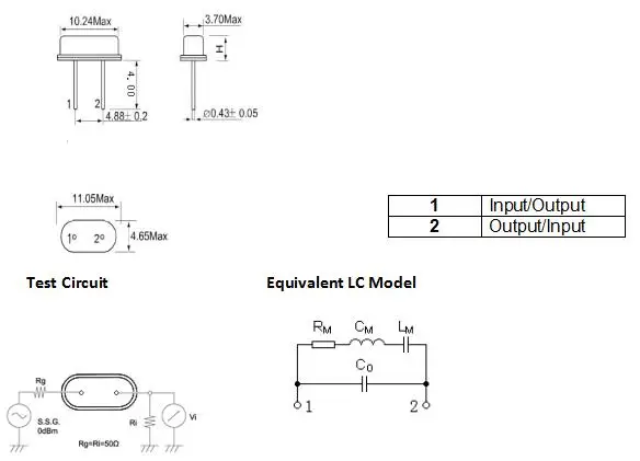 315MHz Saw Resonator