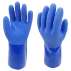 Super oil chemical proof safety work PVC gloves manufacturer