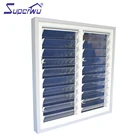 Aluminium frame modern design louver window blind for home