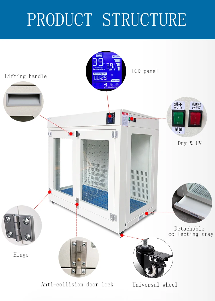 Automatic Pet Cat Grooming Hair Dryer Machine Large Smart Automatic Hair Blower Drying Box for Dogs