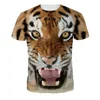Animal Tiger Tee Top Hot Selling Men 3D Printed T shirt In Bulk