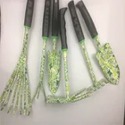 New Style Floral Printed Metal Garden Tool Sets Garden Shovel Rake Hoes with Rubber Handle